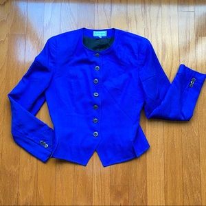 Cashmir wool royal blue jacket